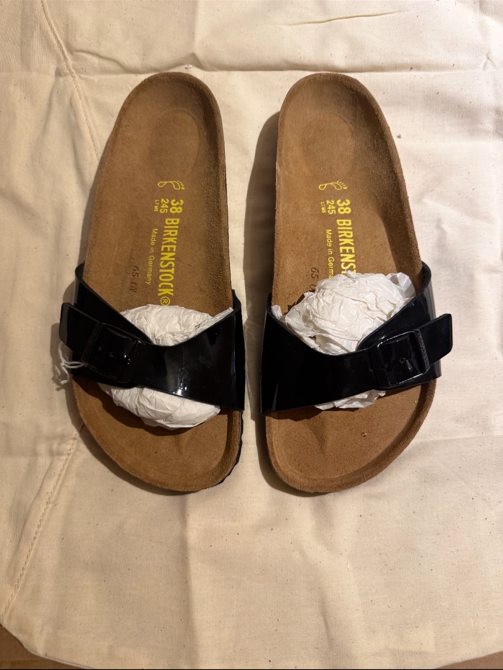 Birkenstock Madrid Black Patent Mule NWT